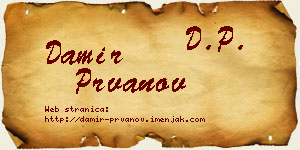 Damir Prvanov vizit kartica